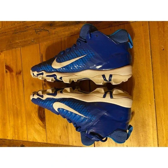 Nike Youth Alpha Menace 2 Shark Football Cleats Blue Unisex Kids 5.5Y Blue GC - Picture 7 of 11